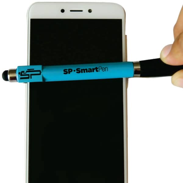 Bolígrafo Smart Pen de Protextos funciona como limpia pantallas de dispositivos móviles.